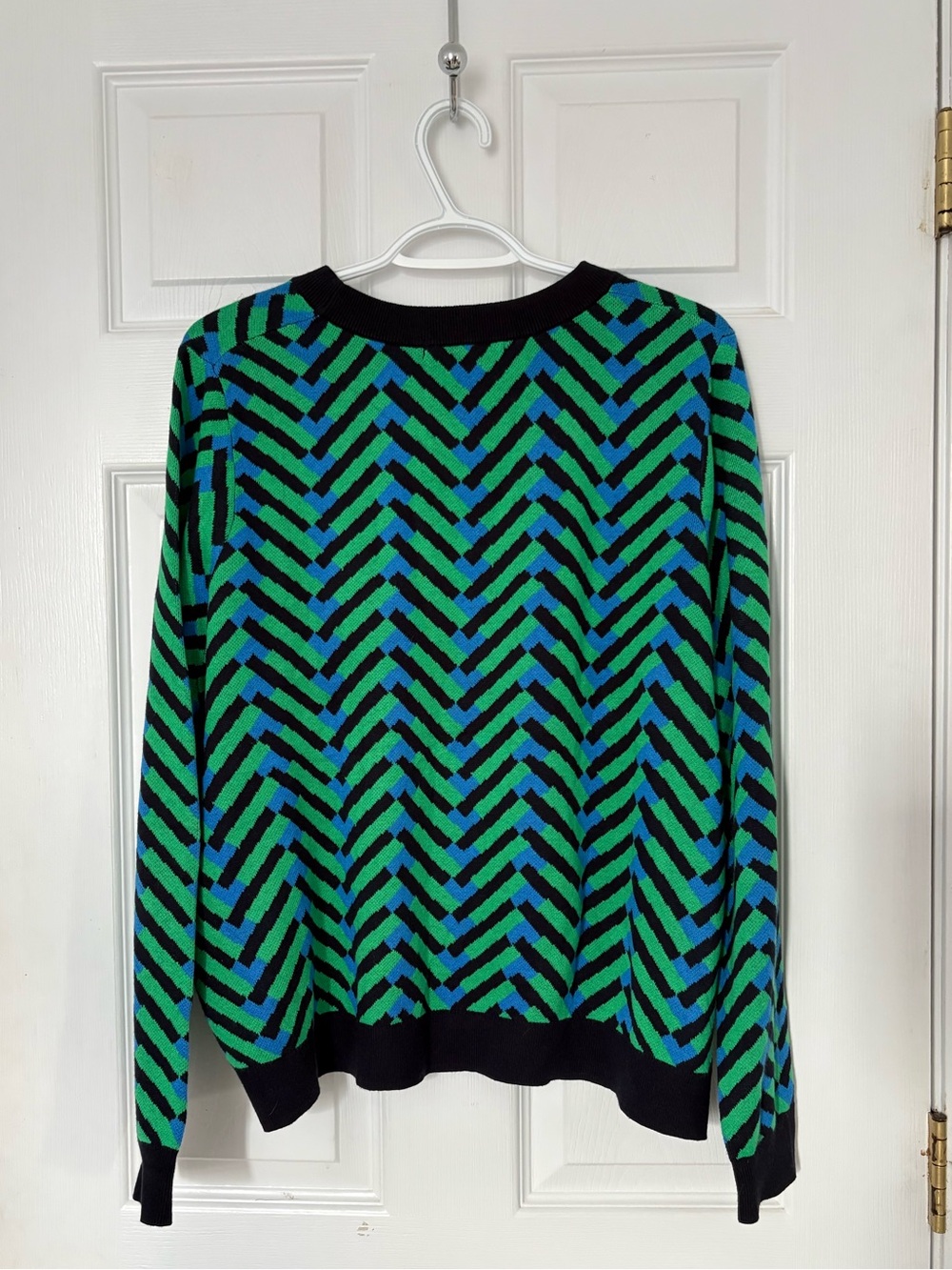 Boden XL Cotton Cashmere Chevron Sweater - Picture 2 of 4